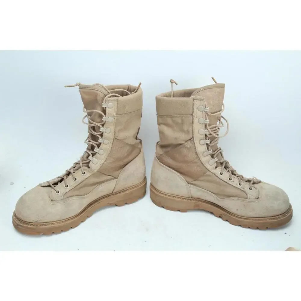 Vintage Corcoran Coyote Suede Marauder Military Jump Boots Y2K usa 4380 9.5 M